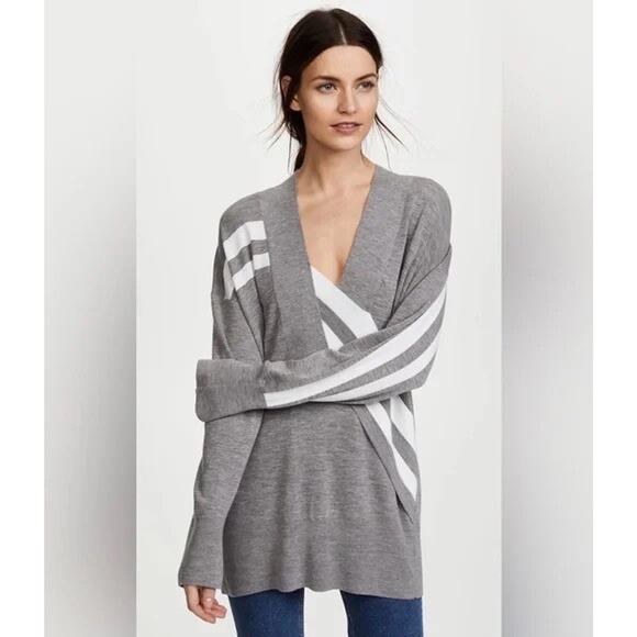 rag & bone Sweaters - Rag & Bone Grace Sweater Light Grey Merino Wool Understated Luxury Size Small